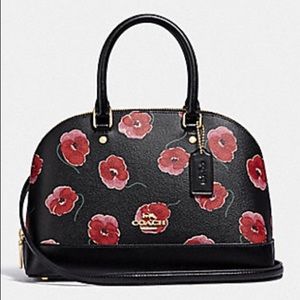New with tags MINI SIERRA SATCHEL WITH POPPY PRINT